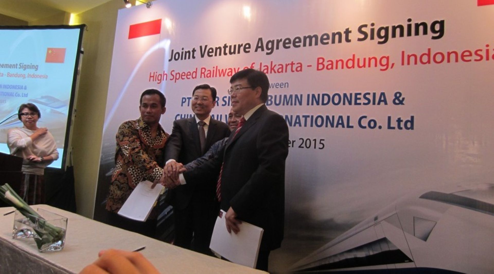 China Railway Construction holds 40% in JV with Indonesia state firms for $5.5b high speed train project