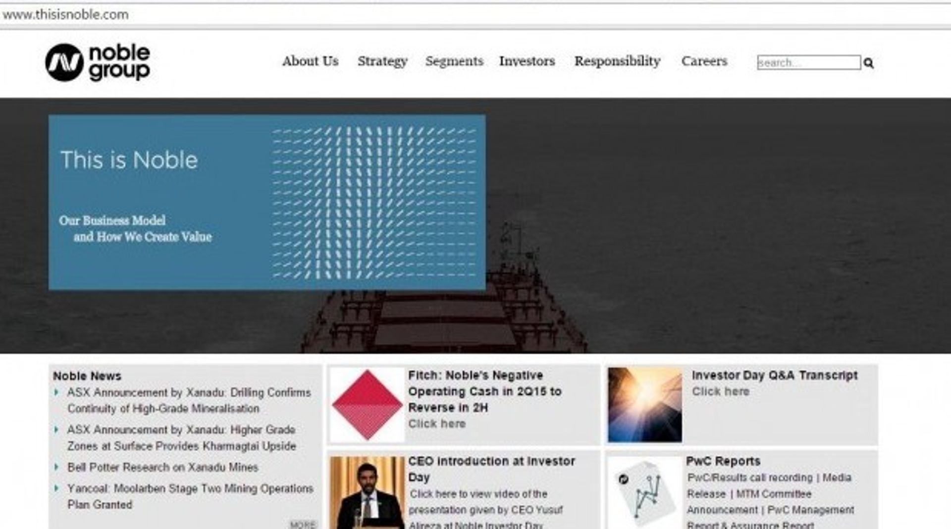 Singapore: Senior M&A executive at Noble Group quits