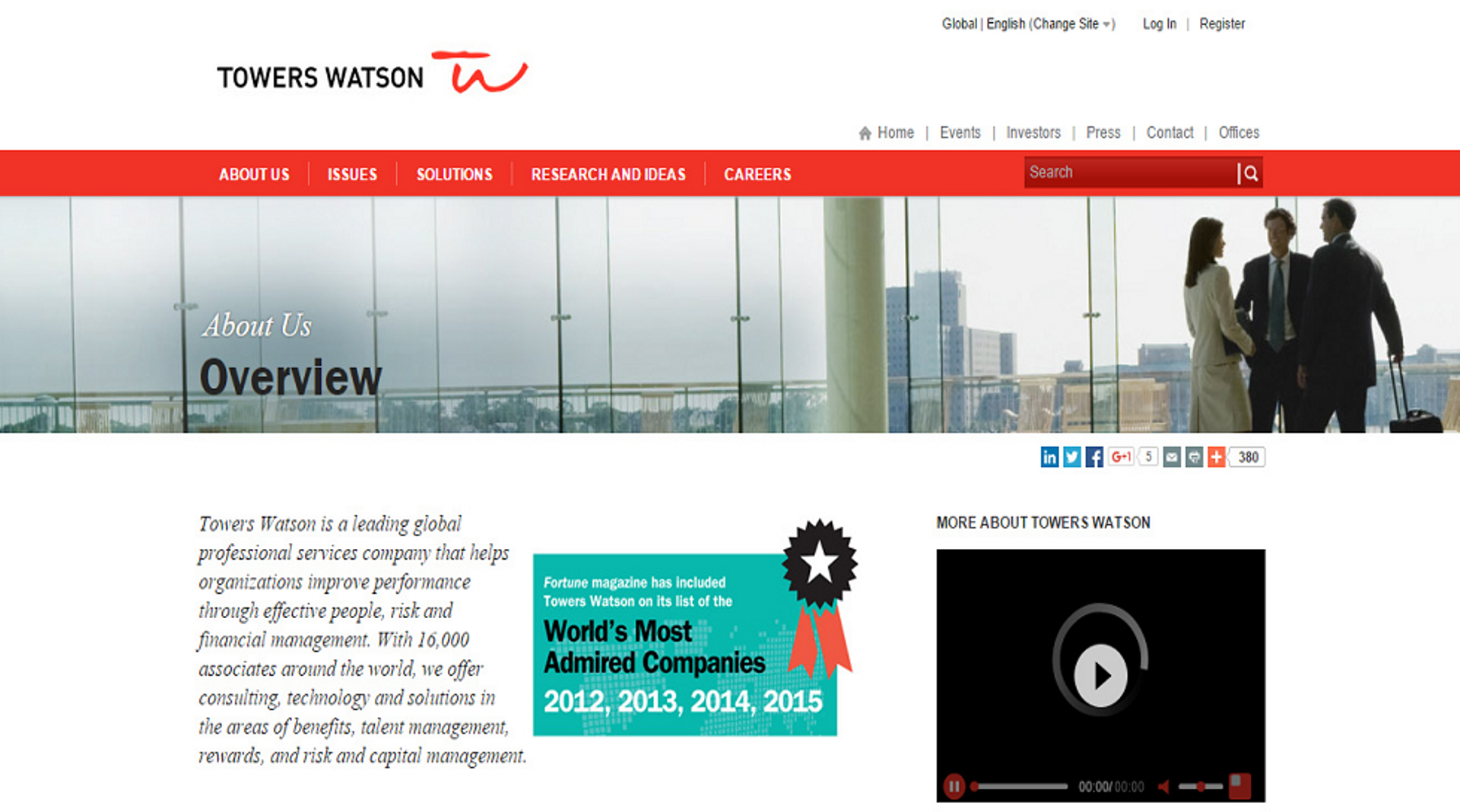 Towers Watson amends merger terms to get shareholders on board for $18b deal with Willis
