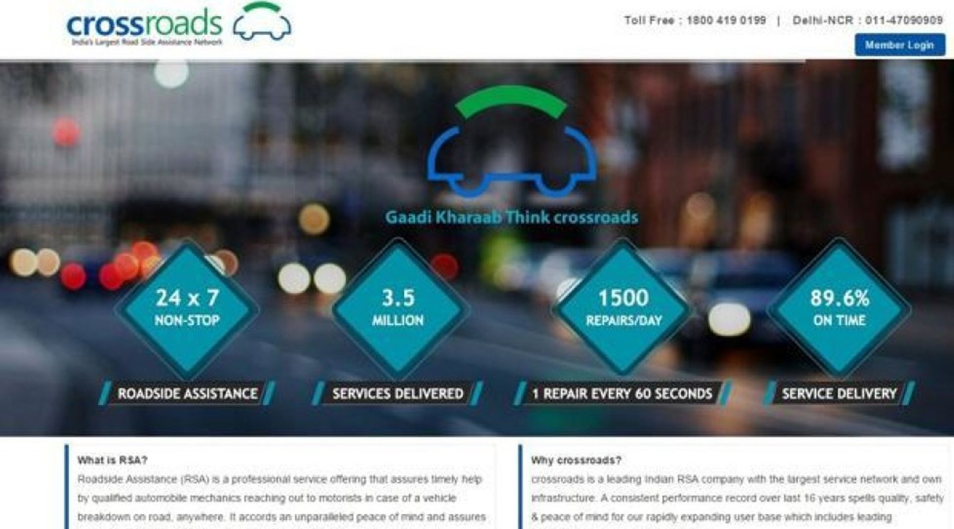 India: Car breakdown service firm Crossroads buys garage aggregator MeriCAR