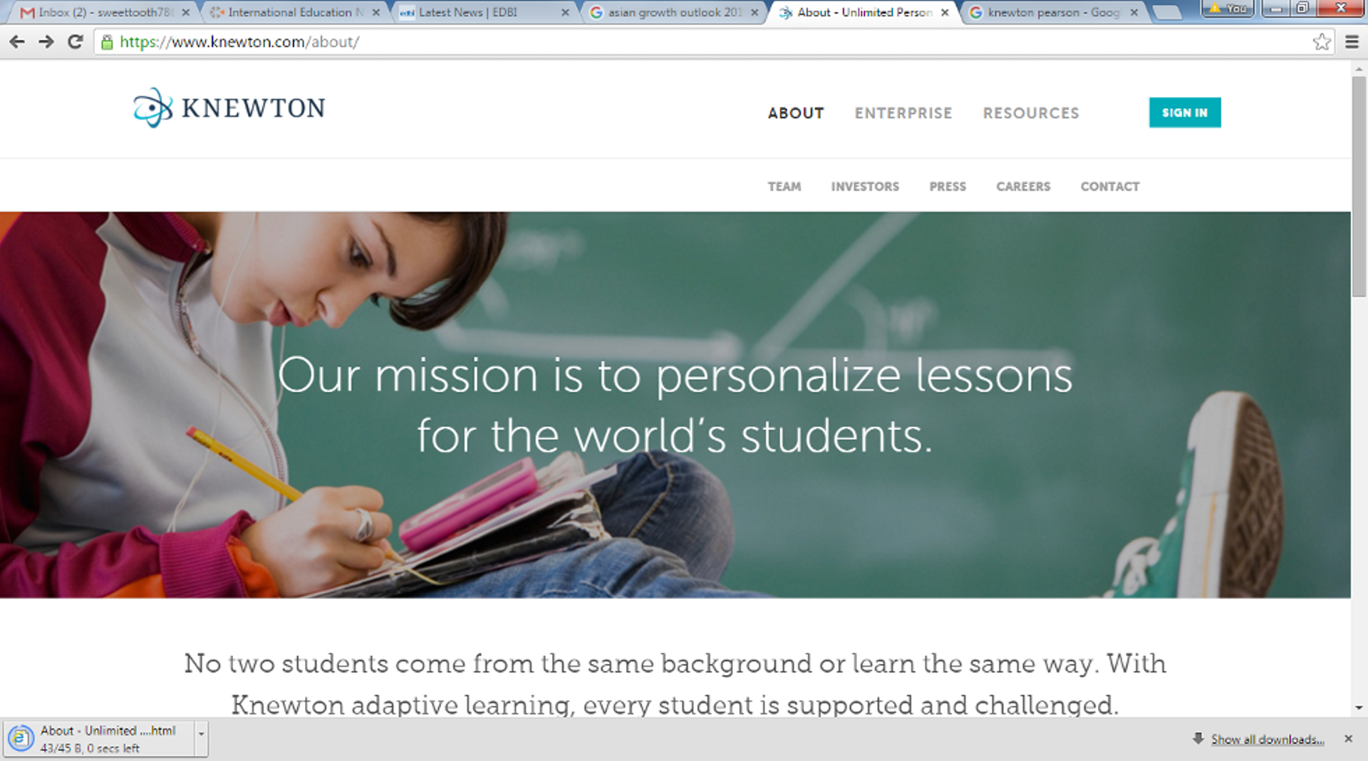 Singapore's EDBI participates in $52m Series F round of adaptive learning co Knewton