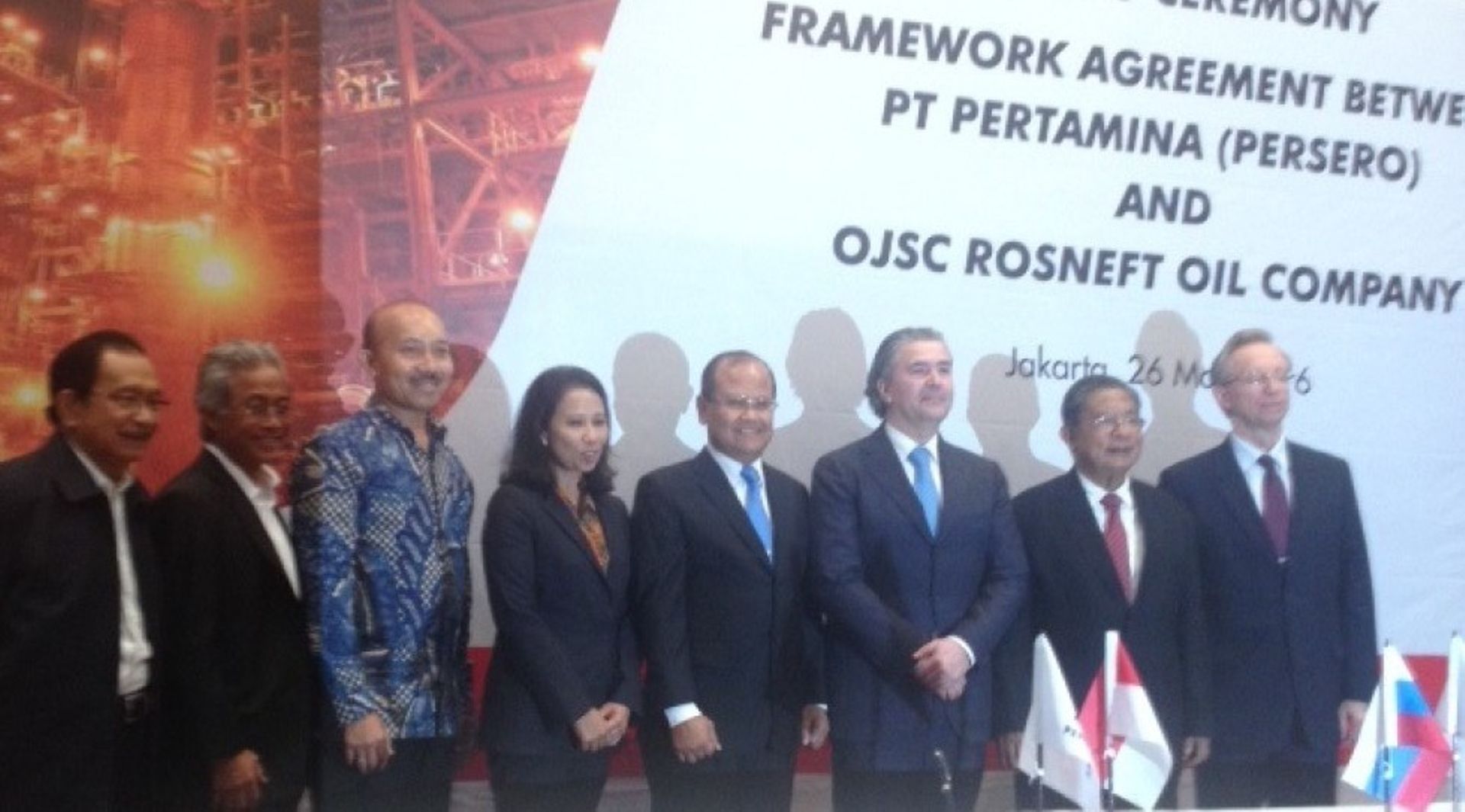 Indonesia's Pertamina, Russia’s Rosneft ink $13b Tuban Refinery framework agreement