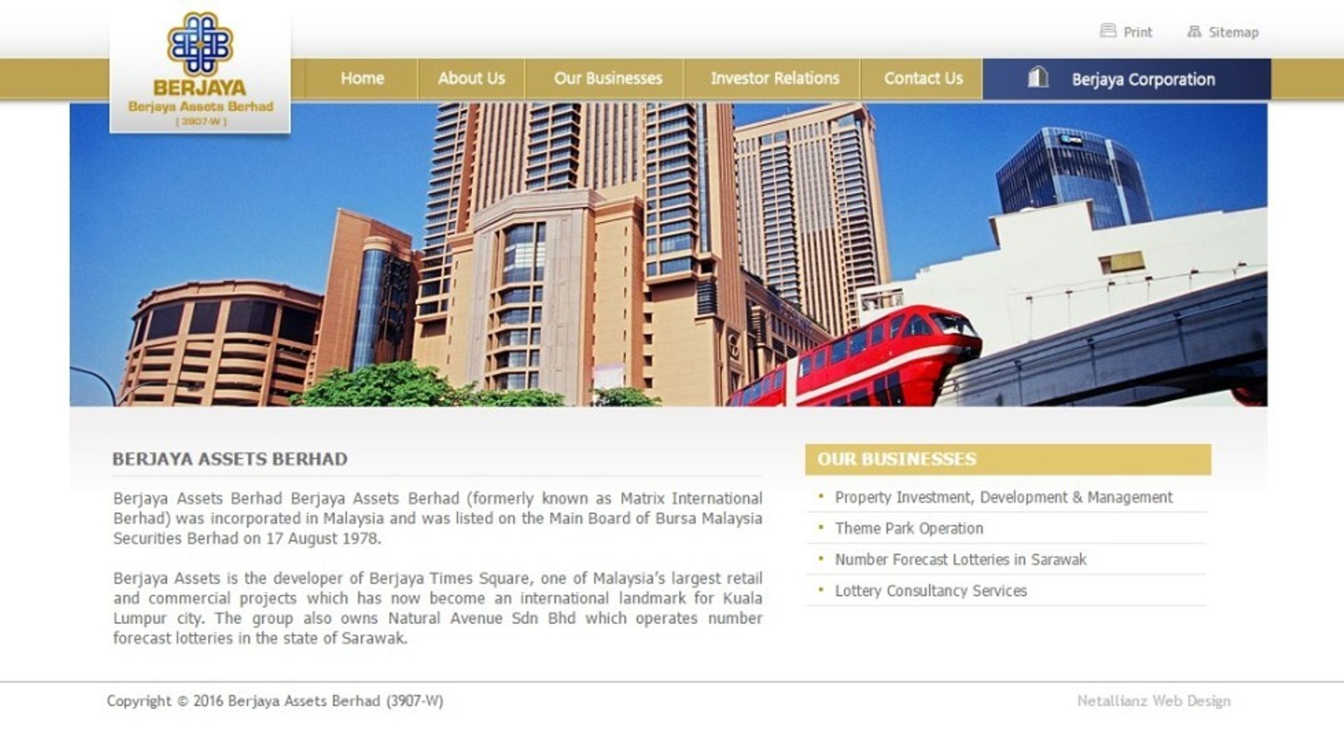 Malaysia: Berjaya Assets to own 50% in lottery firm Megaquest for $27.2m