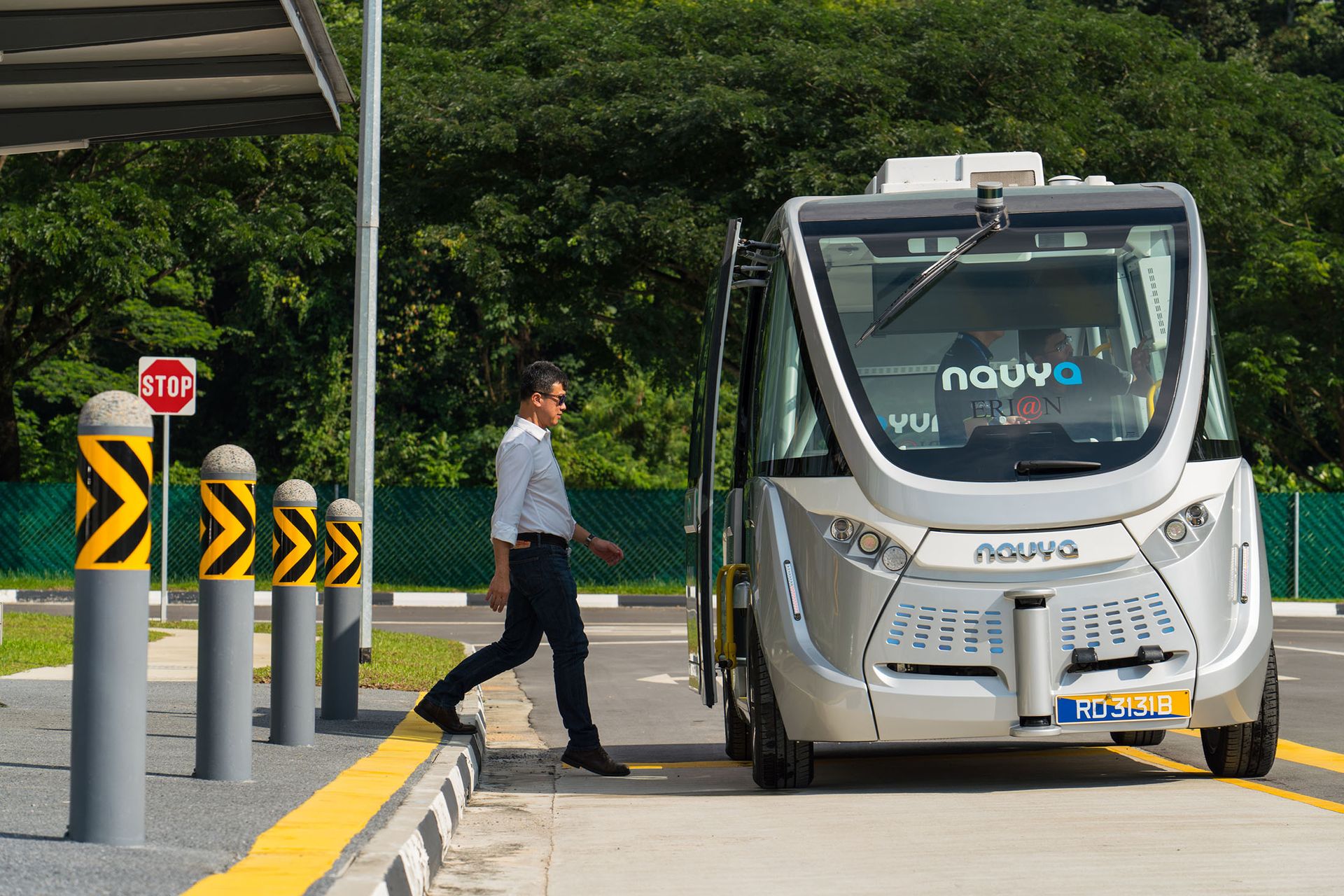 In driverless public transport race, Singapore builds mini city for testing