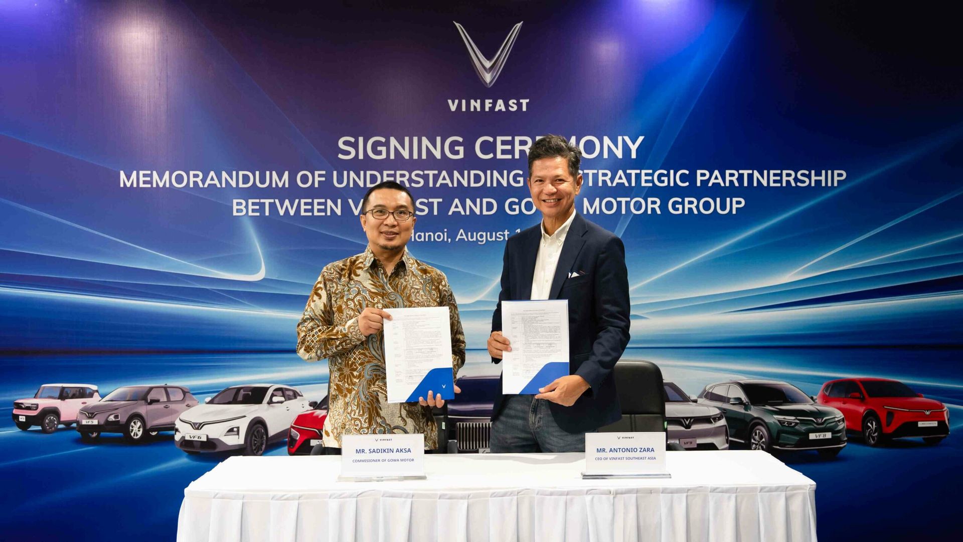 VinFast, Gowa Motor set up JV to expand dealership network in Indonesia