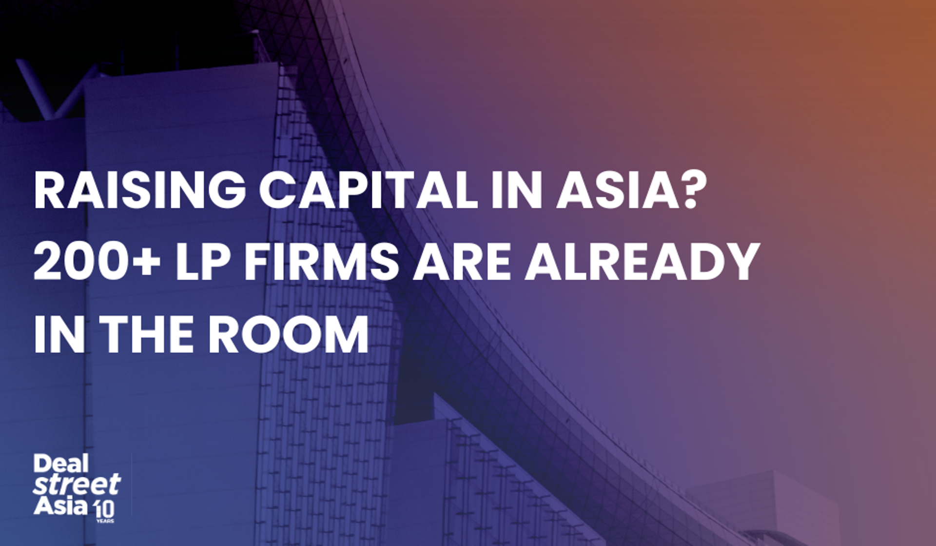 Temasek, GIC, Hong Kong Jockey Club and Khazanah are joining us in Singapore