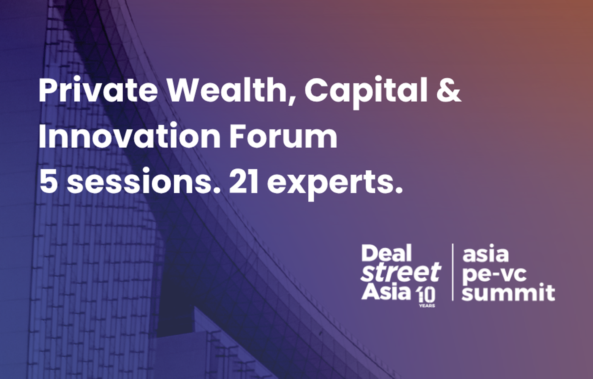 Agenda Reveal: Announcing Private Wealth, Capital & Innovation Forum sessions